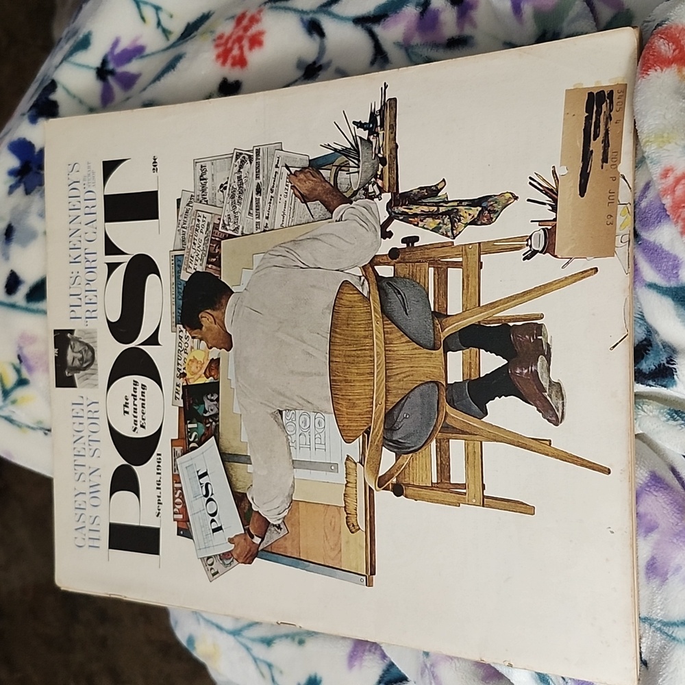 VINTAGE 1961 SATURDAY EVENING POST MAGAZINE